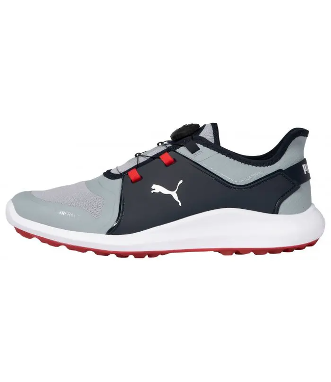 Puma IGNITE FASTEN8 DISC QUARRY/SILVER/NAVY BLAZER