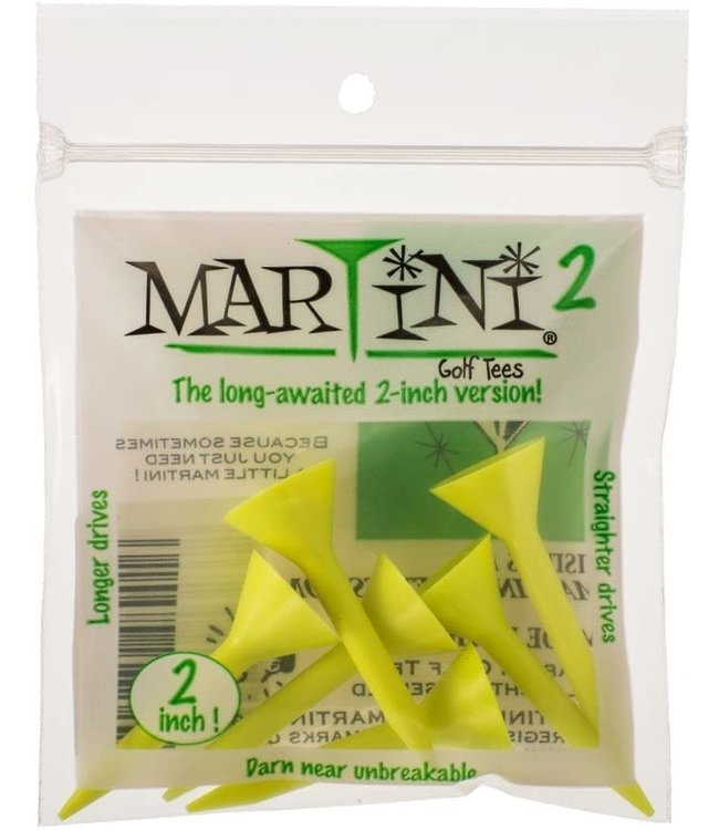 Martini-Golf-Tees MARTINI TEE 5PK 2" YELLOW
