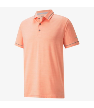 Puma Puma CLOUDSPUN Monarch Golf Polo (LS) Hot Coral