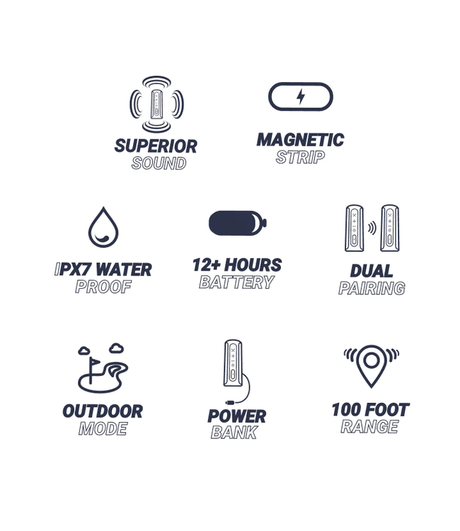 BLUE-TEES BLUE TEES PLAYER MAGNETIC SPEAKER