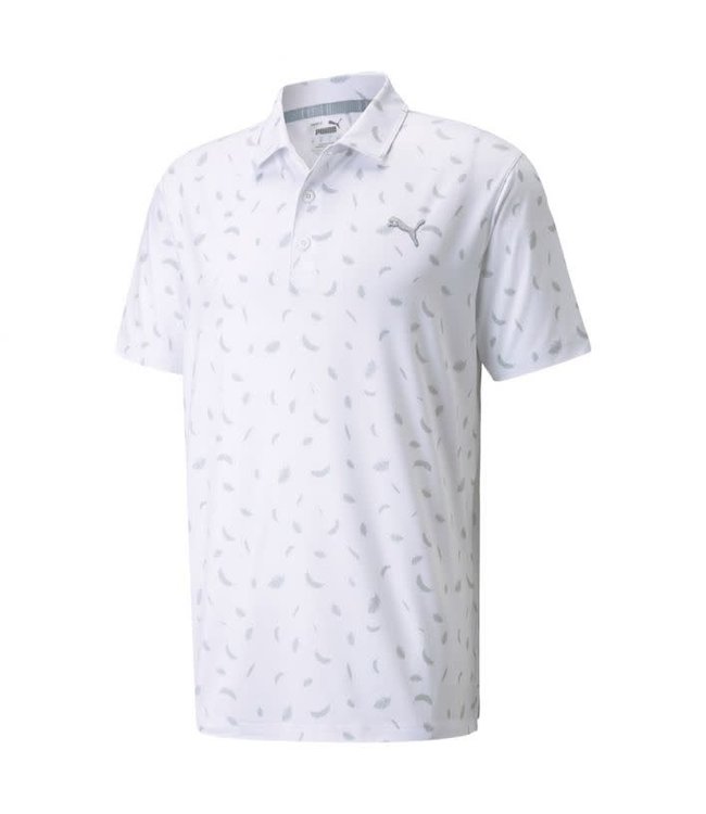 Puma CLOUDSPUN Feathers Golf Polo Bright White/ High Rise