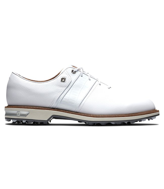 Footjoy DRYJOYS PREMIERE SERIES PACKARD 53908 WHITE WIDE