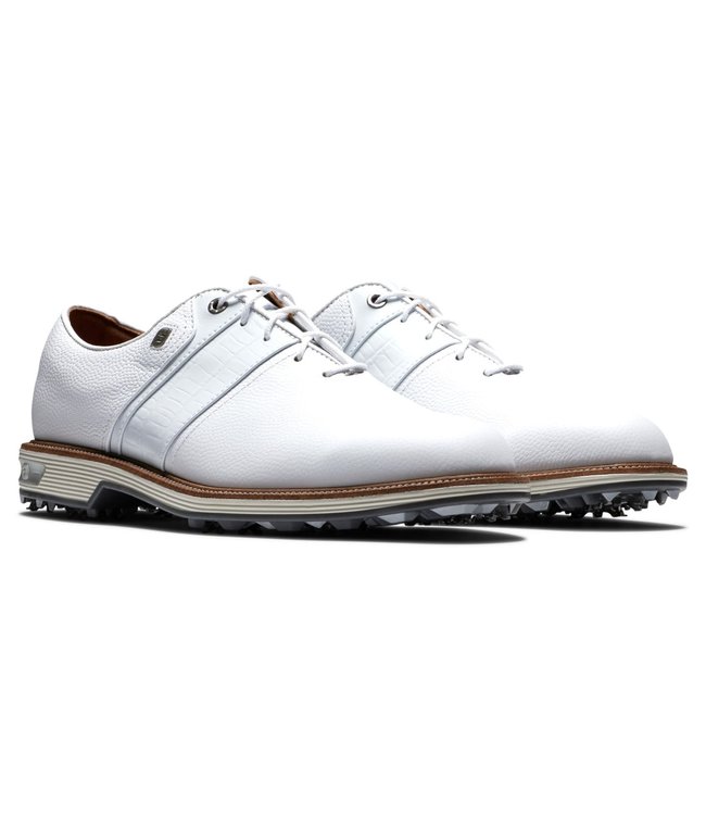 Footjoy DRYJOYS PREMIERE SERIES PACKARD 53908 WHITE WIDE