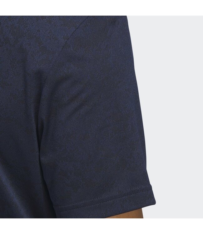 Adidas Textured Jacqaurd Polo Golf Shirt