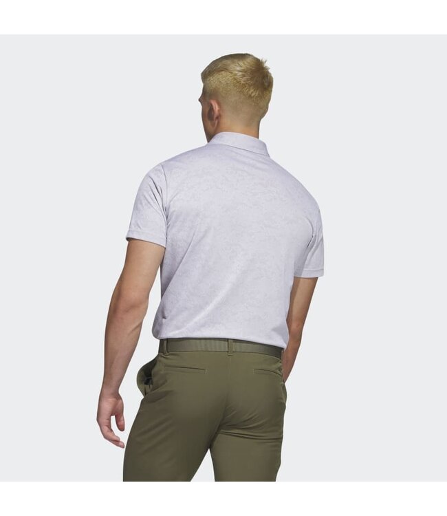 Adidas Textured Jacqaurd Polo Golf Shirt