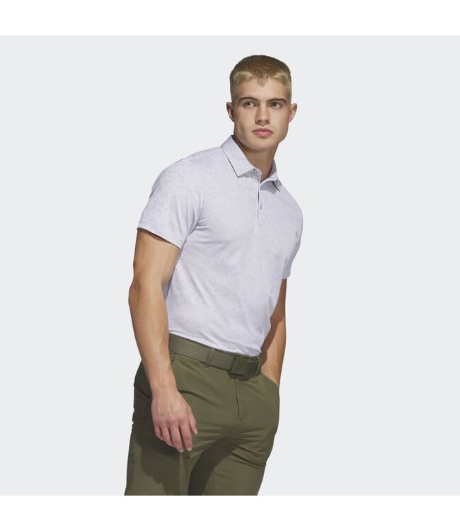 Adidas Textured Jacqaurd Polo Golf Shirt