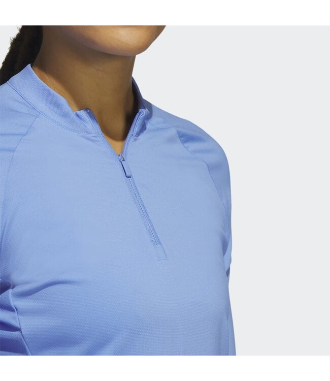 Adidas WOMENS QUARTER-ZIP LONG SLEEVE GOLF POLO