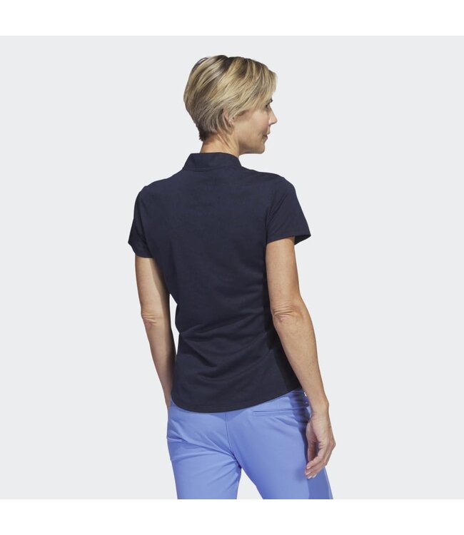 Adidas WOMENS JACQUARD GOLF POLO SHIRT