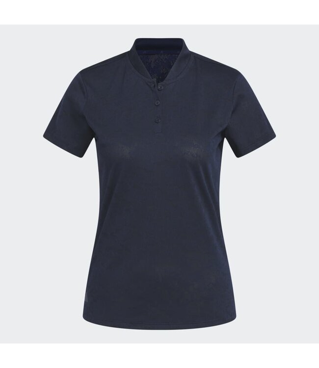 Adidas WOMENS JACQUARD GOLF POLO SHIRT
