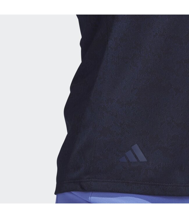Adidas WOMENS JACQUARD GOLF POLO SHIRT