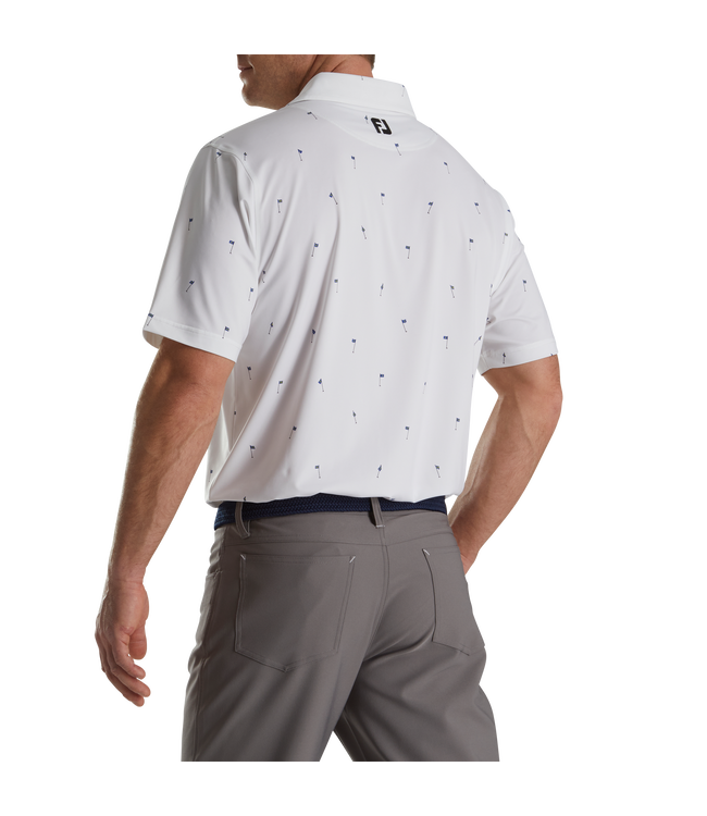 FOOTJOY 18 Holes Print Lisle Self Collar