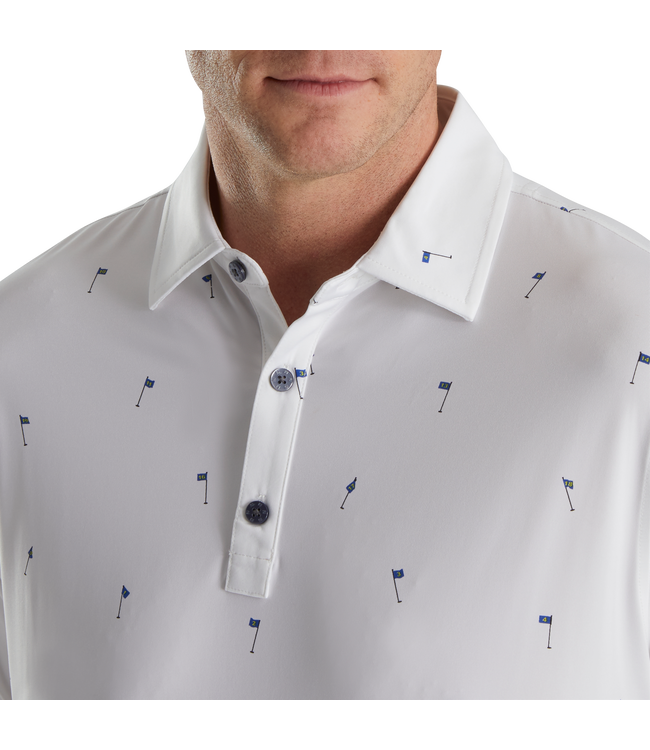 FOOTJOY 18 Holes Print Lisle Self Collar