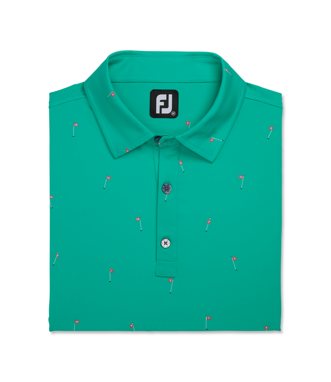 FOOTJOY 18 Holes Print Lisle Self Collar
