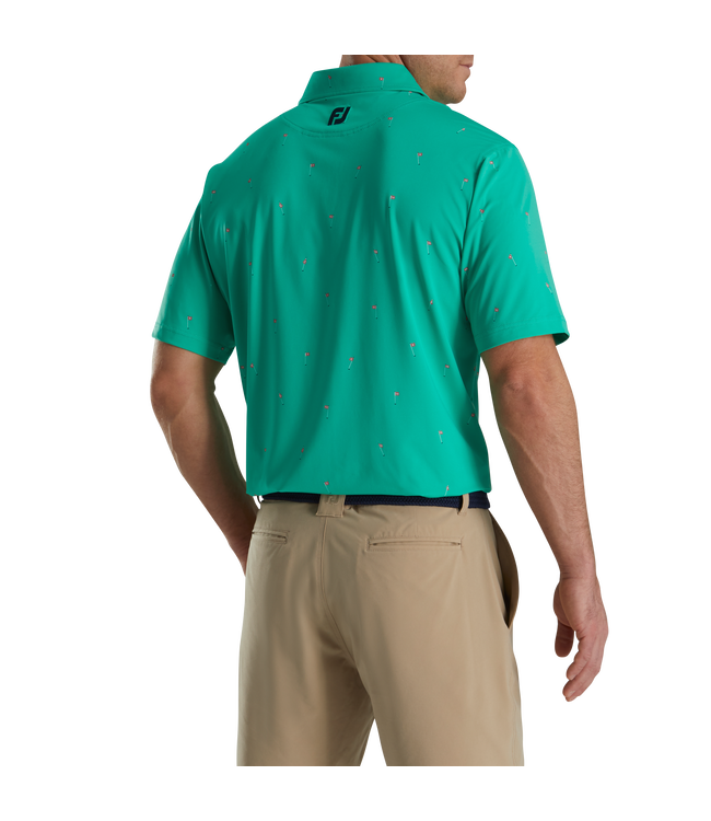 FOOTJOY 18 Holes Print Lisle Self Collar