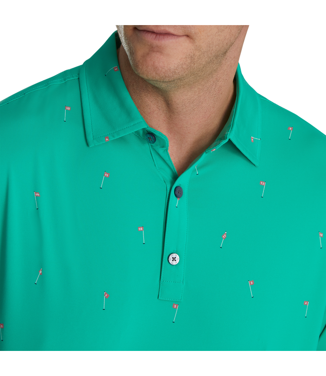 FOOTJOY 18 Holes Print Lisle Self Collar