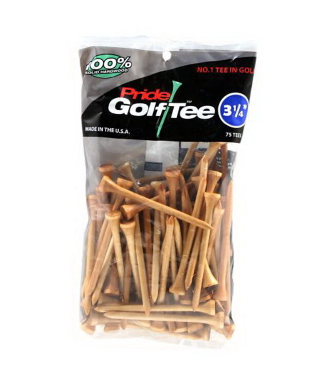WOOD TEES 3 1/4'' 75 PACK NATURAL