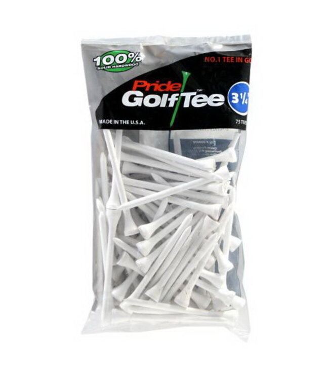 WOOD TEES 3 1/4'' 75 PACK WHITE