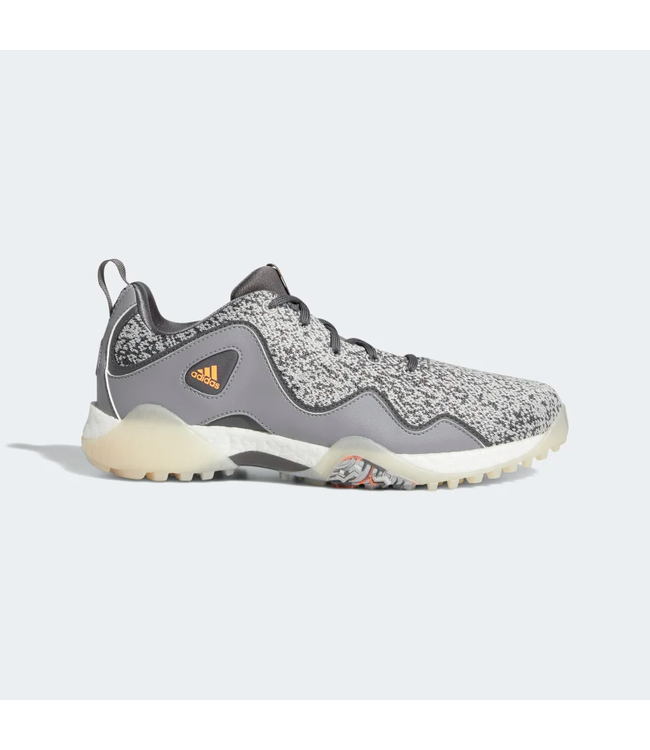 CODECHAOS 21 PRIMEBLUE SPIKELESS GOLF SHOES GREY FIVE / SREAMING ORANGE / GREY THREE