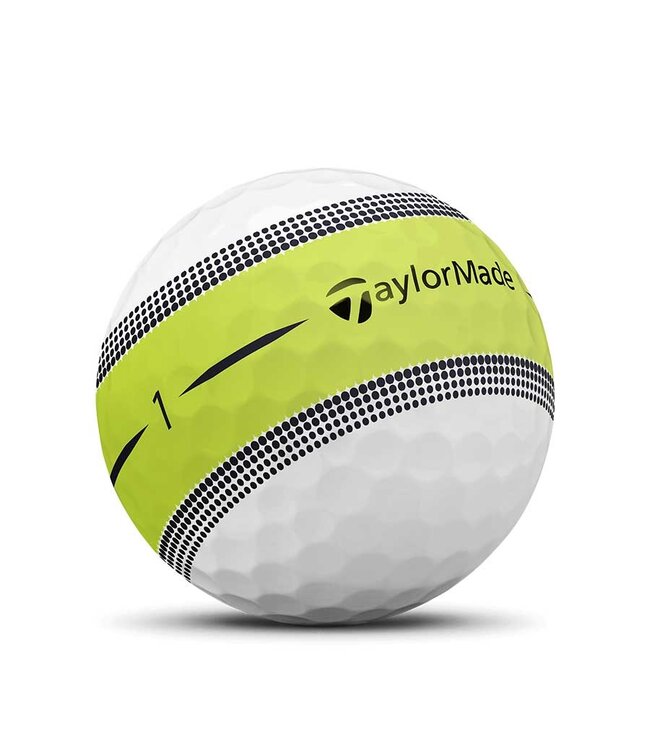 TAYLORMADE TOUR RESPONSE LIME STRIPE GOLF BALLS