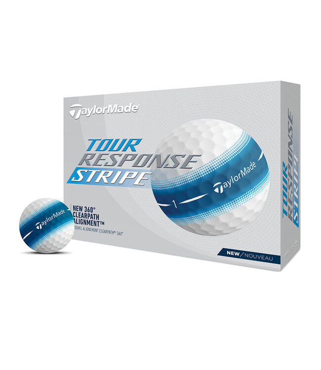 TAYLORMADE TOUR RESPONSE BLUE STRIPE GOLF BALLS