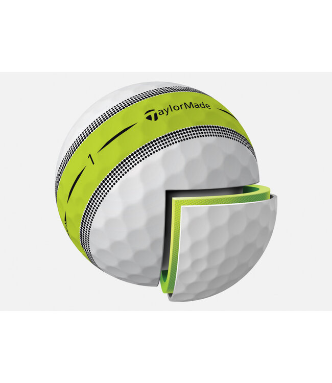 2024 TAYLORMADE TOUR RESPONSE LIME STRIPE GOLF BALLS