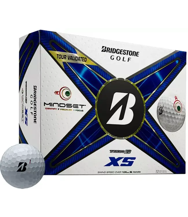 BRIDGESTONE TOUR B XS MINDSET GOLF BALL