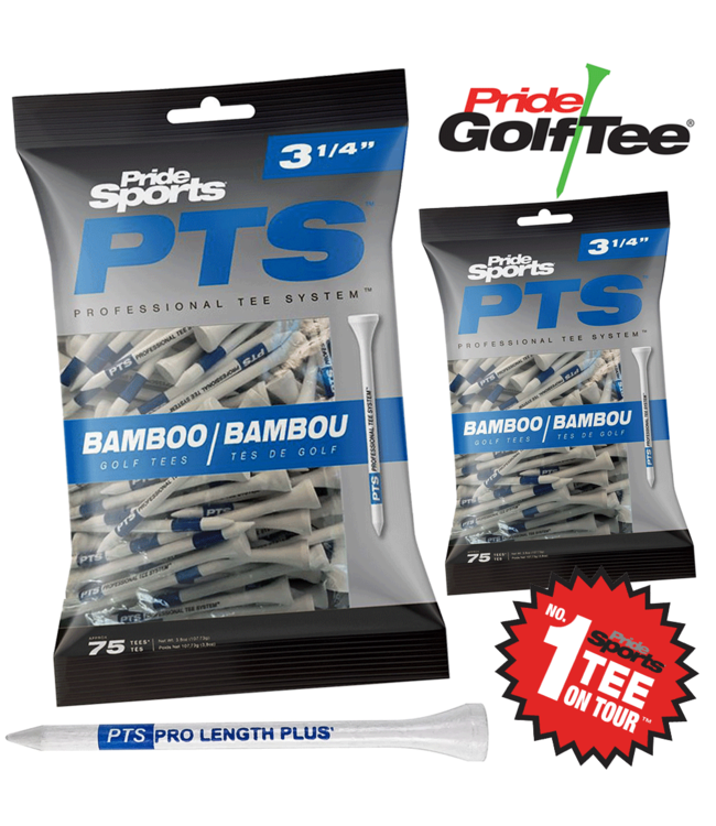 Pride-Sports PTS GOLF TEES 3 1/4'' PROLENGTH-PLUS 75 PACK WHITE