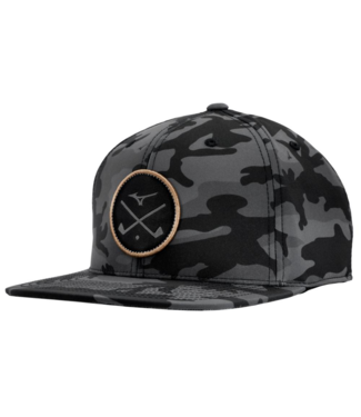 Mizuno MIZUNO CROSSED CLUBS SNAPBACK GOLF HAT BLACK CAMO-COPPER