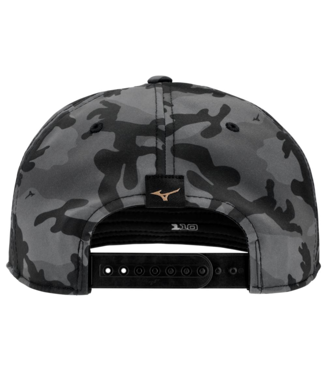 MIZUNO CROSSED CLUBS SNAPBACK GOLF HAT BLACK CAMO-COPPER