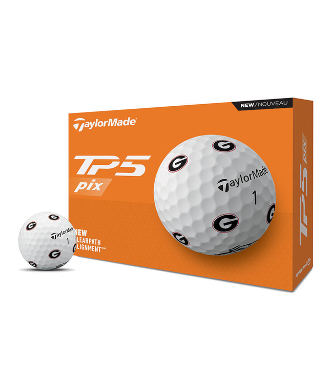 TAYLORMADE TP5 PIX GOLF BALLS / GEORGIA BULLDOGS