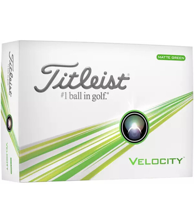 TITLEIST VELOCITY MATTE GREEN