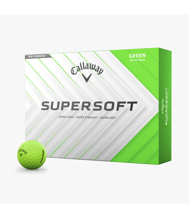 CALLAWAY SUPERSOFT GREEN MATTE GOLF BALLS