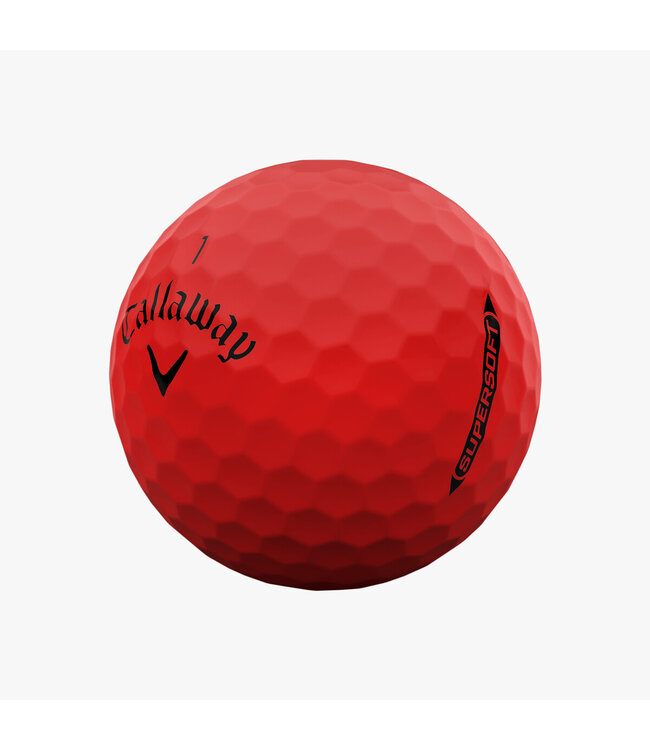 CALLAWAY SUPERSOFT MATTE RED GOLF BALLS