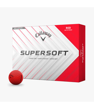 Callaway CALLAWAY SUPERSOFT MATTE RED GOLF BALLS