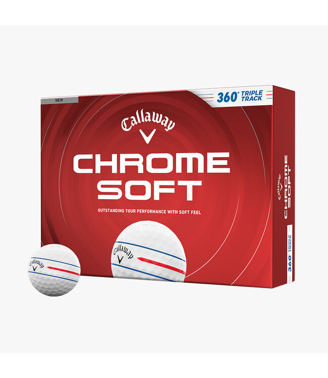CALLAWAY CHROME SOFT 360 TRIPLE TRACK GOLF BALLS
