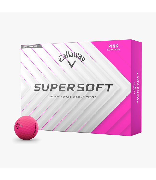 SUPERSOFT MATTE PINK GOLF BALLS
