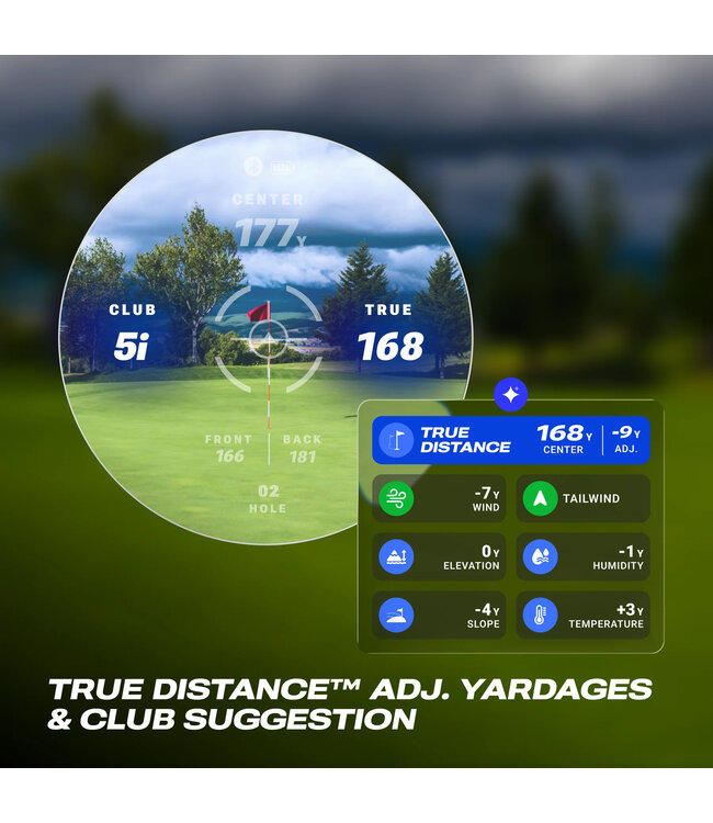 BLUE TEES CAPTAIN AIR CONNECTED RANGEFINDER