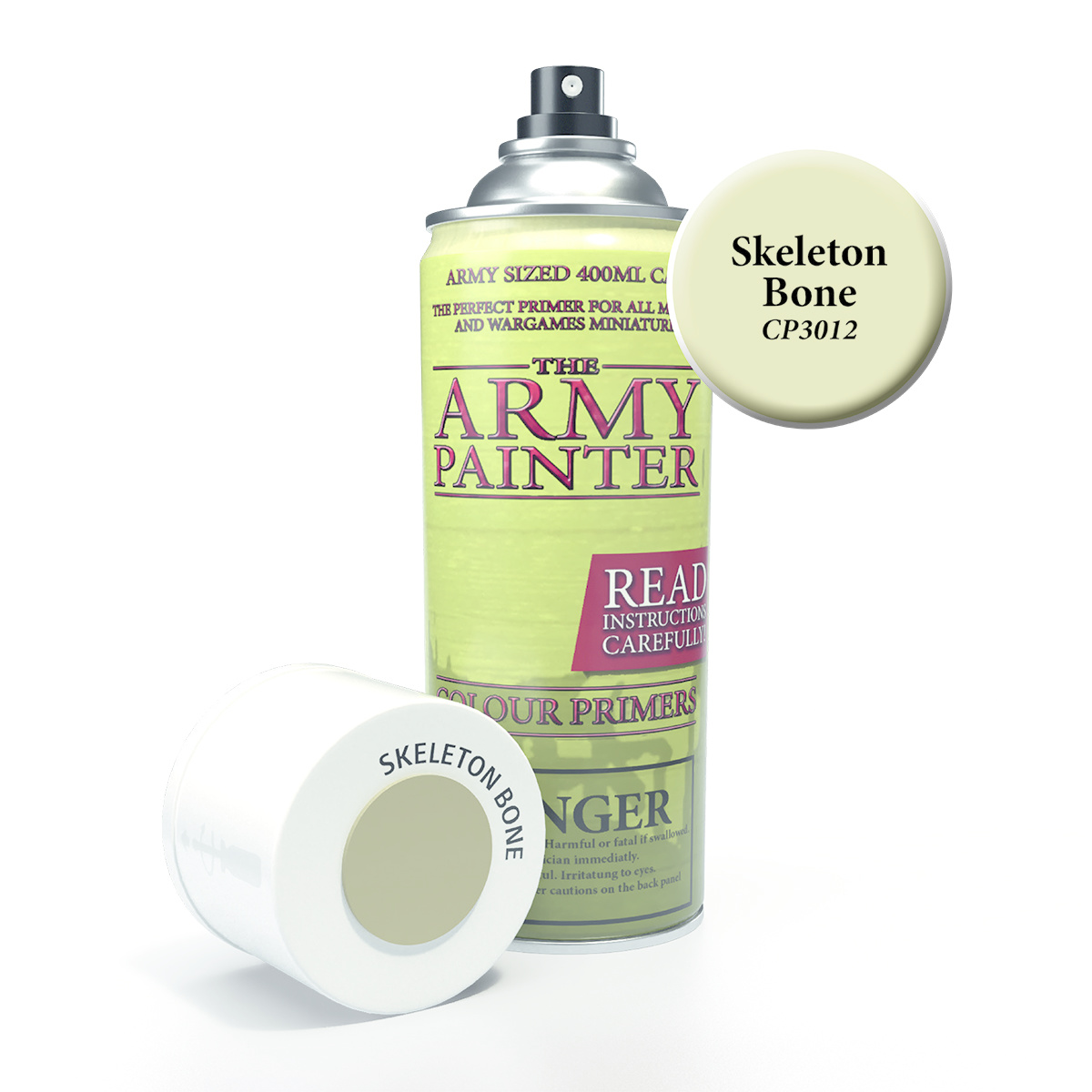  The Army Painter Pintura en aerosol de imprimación de color,  hueso de esqueleto, 13.5 onzas, capa base acrílica en aerosol para pintura  en miniatura, imprimación en aerosol para miniaturas de plástico 