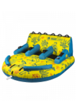 RADAR  RADAR THE CHASE LOUNGER 3 PERSON TUBE TROPICAL/ YELLOW/ BLUE