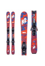 K2 K2 YOUTH INDY SKIS  W/ FDT 4.5 BINDINGS