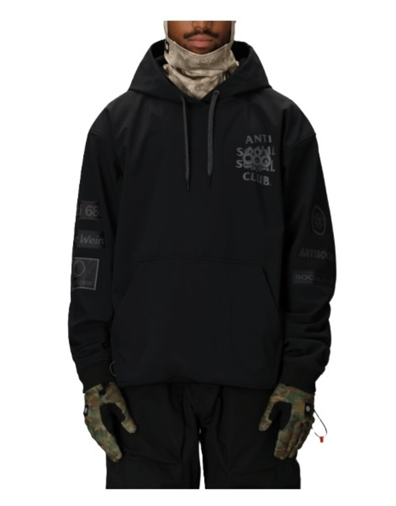 686 686 Waterproof Anit Social Social Club  F1 Hoody