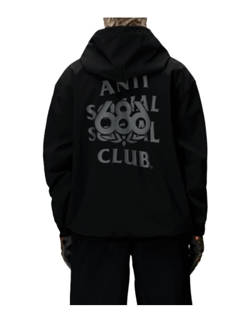 686 686 Waterproof Anit Social Social Club  F1 Hoody
