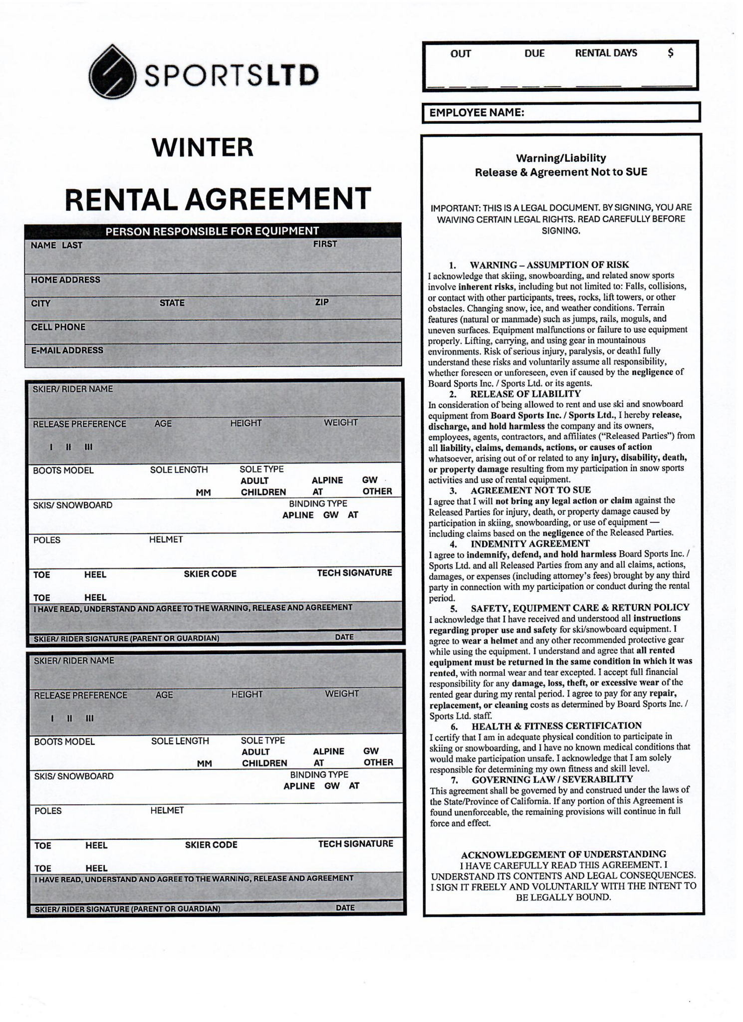 Rental Agreement 