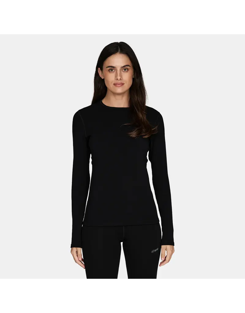 LE BENT Le Bent Heavyweight Grid Fleece Crew Women's