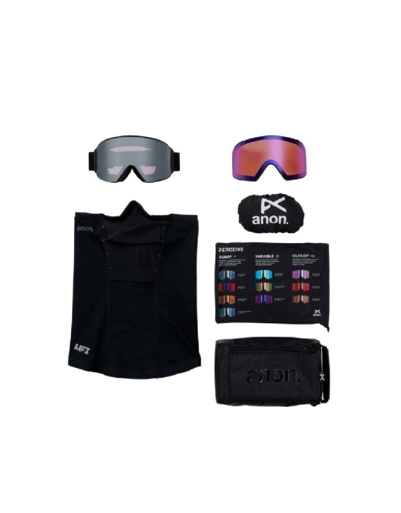 ANON Anon M4 Cylindrical Low Bridge Snow Goggles + Face Mask