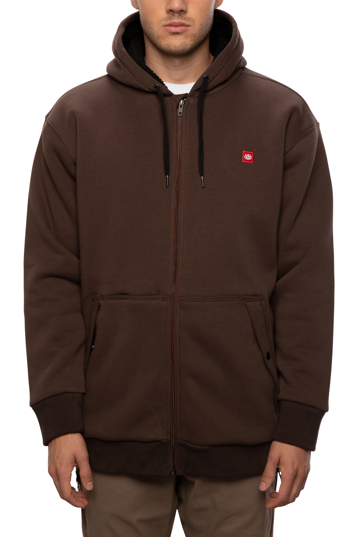 mens sherpa zip up hoodie