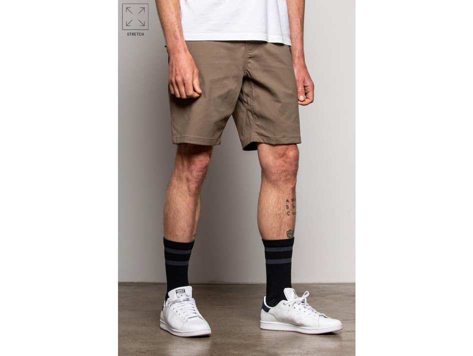 Everywhere Slim Hybrid Short - Tobacco 