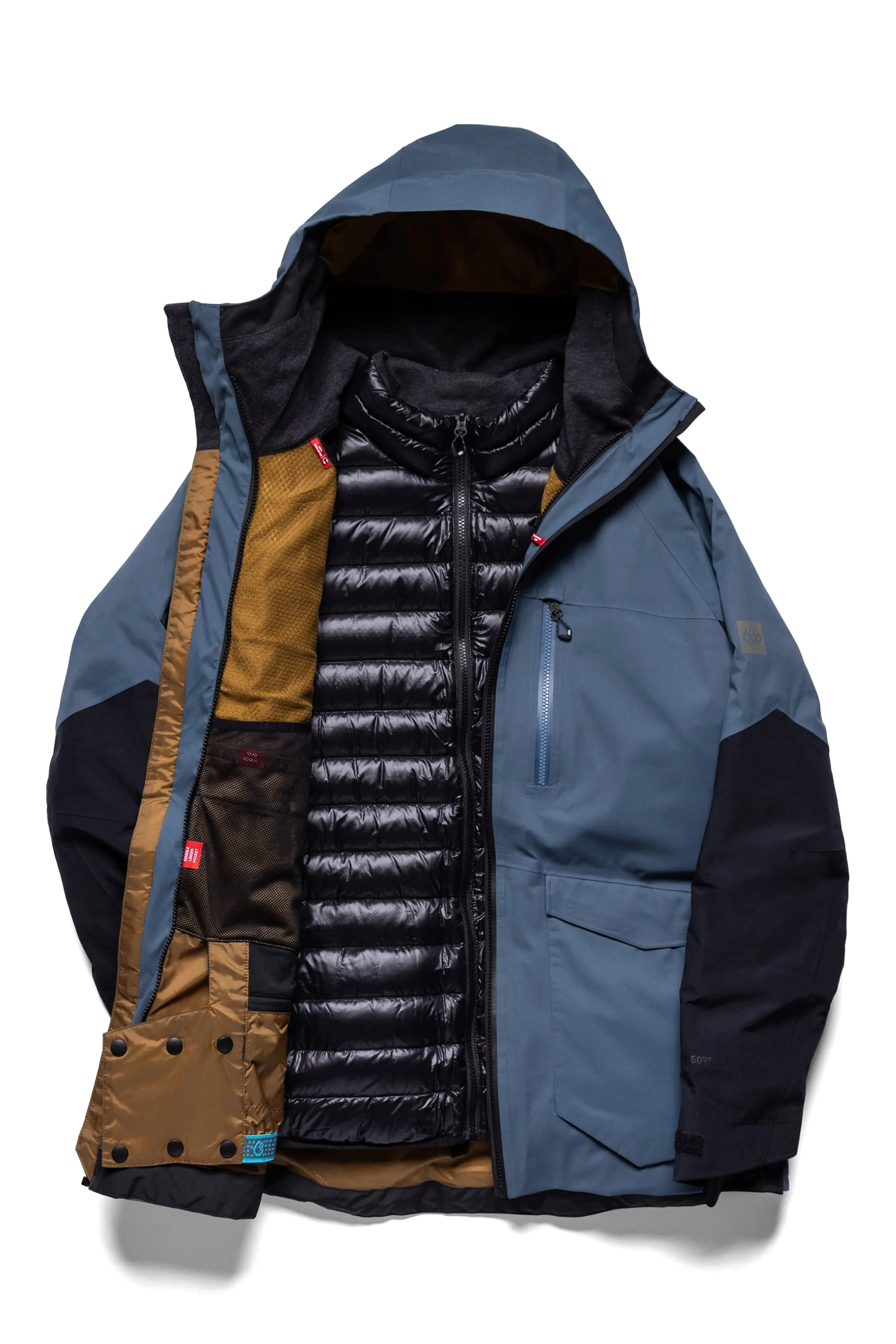 686 | Men's GORE-TEX SMARTY Weapon Down Jacket - Orion Blue