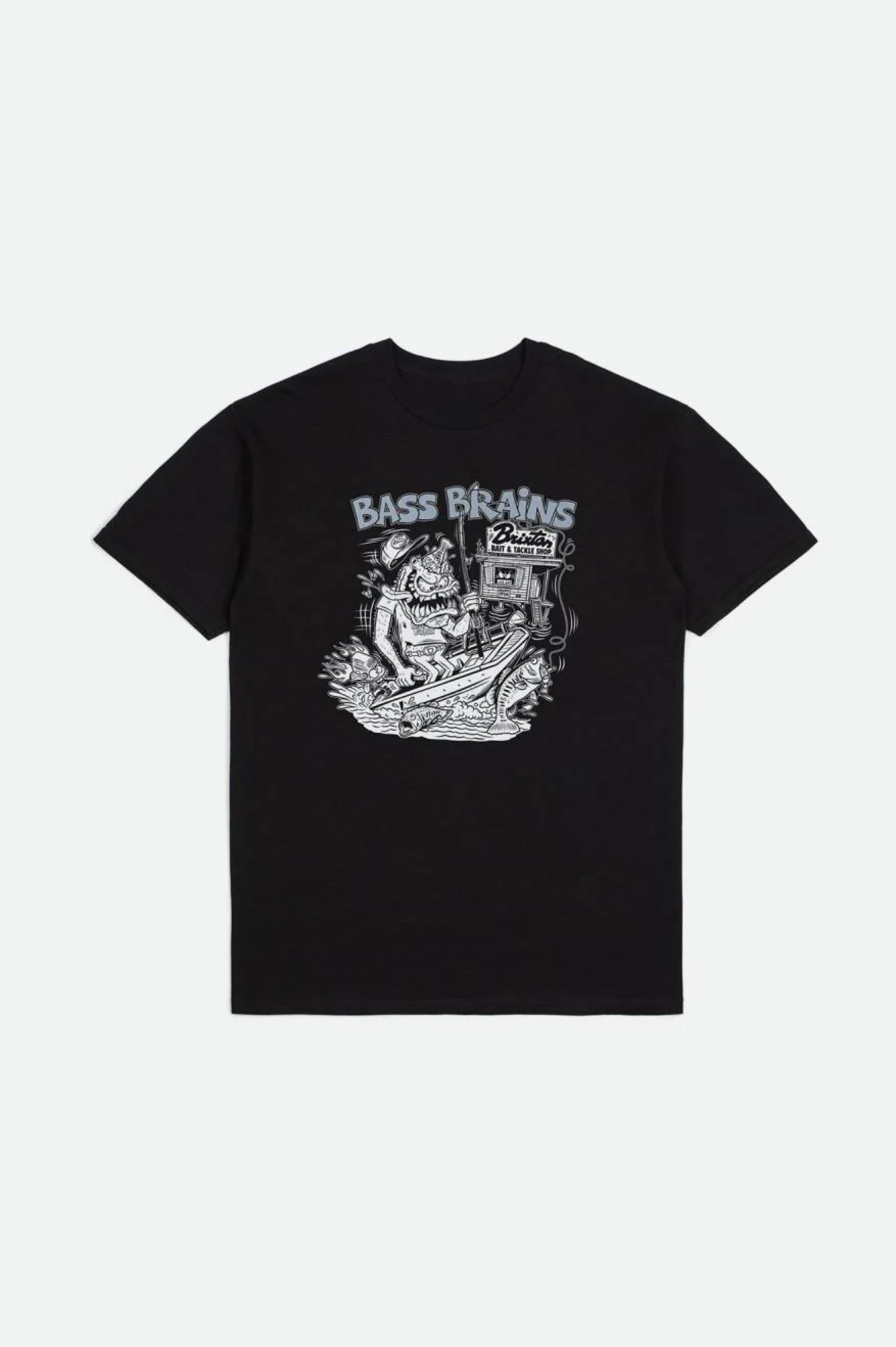 Brixton Bass Brains Swim T-Shirt - Black L