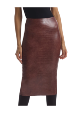 Commando Commando Skirt Faux Leather Animal Midi